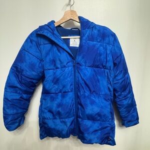 GAP Royal Blue Kids Hooded Puffer Jacket